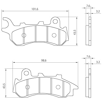 Amazon | デイトナ(Daytona) バイク ブレーキパッド 赤パッド
